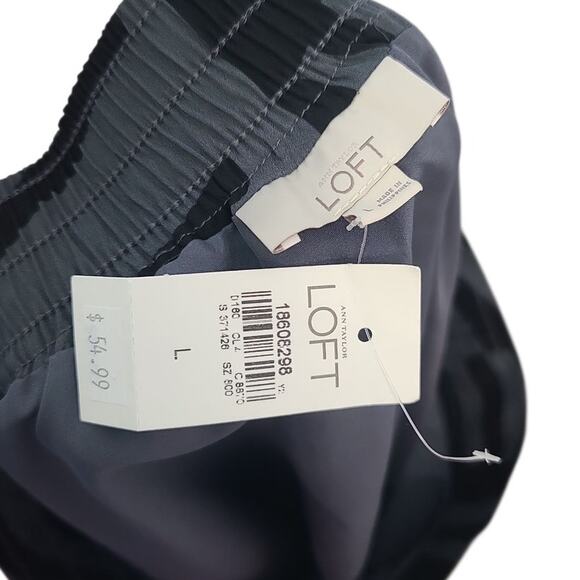 LOFT Abstract Print Maxi Skirt Black and Gray Size L NWT - Picture 3 of 4